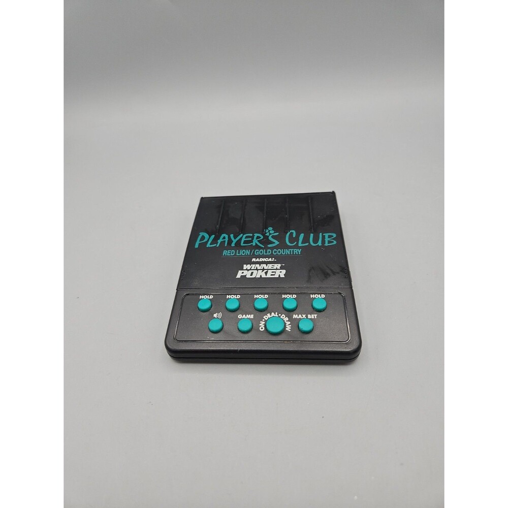 RADICA Winner Poker Model 1710 Handheld Electronic Video Game Tested